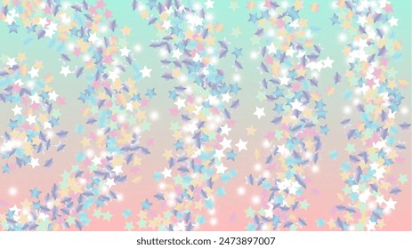 Fondo lujoso con confeti de partículas de estrellas brillantes. Textura de luces brillantes. Patrón de celebración. Puntos de luz. Polvo de estrellas. Diseño navideño. Explosión de confeti. Diseño para publicidad.