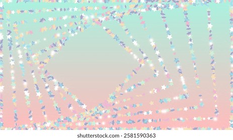 Luxurious Background with Confetti of Glitter Star Particles. Sparkle Lights Texture. Anniversary pattern. Light Spots. Star Dust. Christmass Design. Explosion of Confetti. Design for Print.