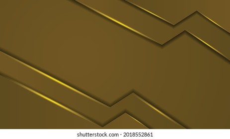 Diseño de fondo de lujo con color dorado gradiente y efecto de brillo añadido.