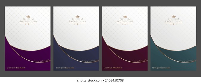 Un entorno lujoso. Diseño de una cubierta premium, pancarta, afiche. Una plantilla para empaquetar, postales o invitaciones. Idea de diseño creativo