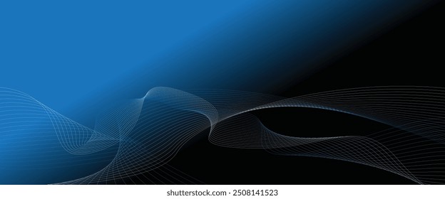 Un fondo lujoso con ricos tonos negros y azules profundos, con elegantes patrones o texturas, creando un diseño visual sofisticado y de alta gama.