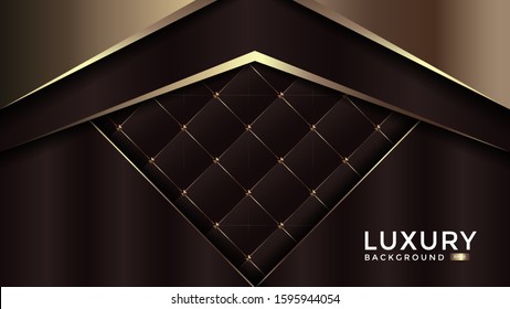 luxurious background with gold color and texture. Overlap layer. Eps 10