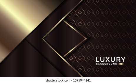 luxurious background with gold color and texture. Overlap layer. Eps 10