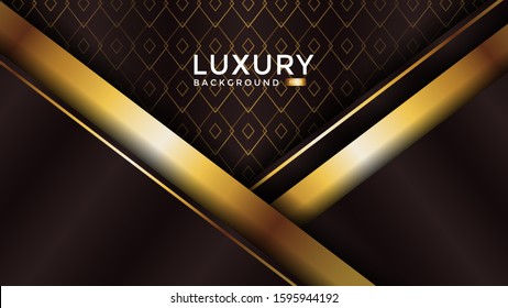 luxurious background with gold color and texture. Overlap layer. Eps 10