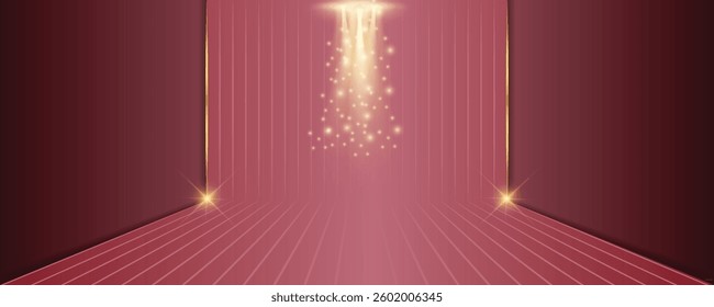 Luxurious background with shining spotlight, can be used in online advertisement or any award show wallpaper, vector art illustration