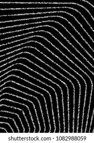 Luxurious background with shiny silver confetti dots, shiny round sparkles. Curved lines of silvery sand on a black background. Abstract vector pattern, element for design.