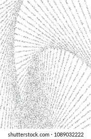 Luxurious background with shiny silver confetti dots, shiny round sparkles. Curved lines from silvery sand on a white background. Abstract vector pattern, element for design.