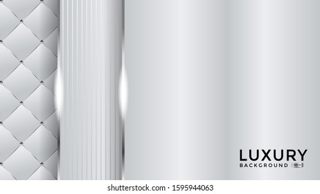 luxurious background with silver color and texture. Overlap layer. Eps 10