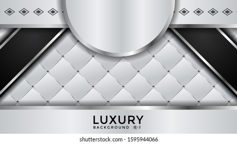 luxurious background with silver color and texture. Overlap layer. Eps 10
