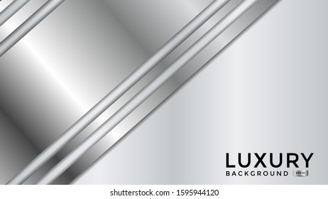 luxurious background with silver color and texture. Overlap layer. Eps 10