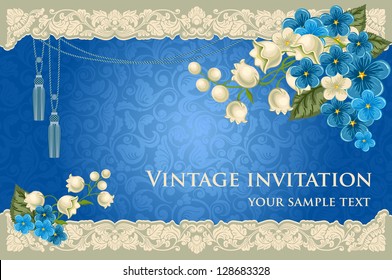 Luxurious background in vintage style