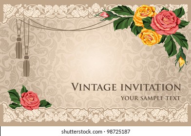 542,220 Vintage floral poster Images, Stock Photos & Vectors | Shutterstock