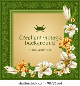 Luxurious background in vintage style