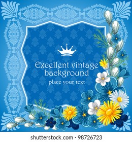 Luxurious background in vintage style
