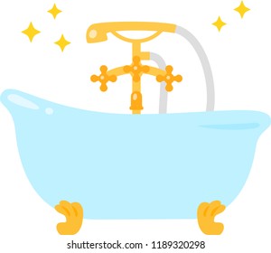 Luxurious bath and shower