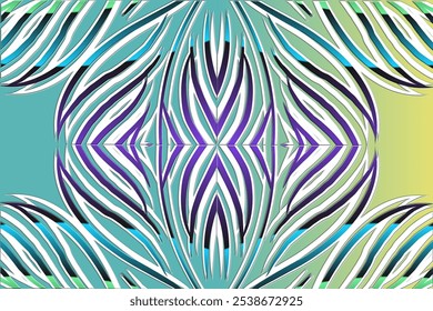 Luxurious batik flower line art pattern of indonesian culture traditional background