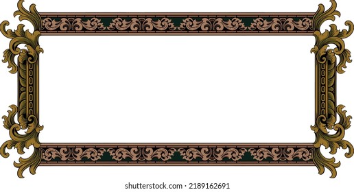 Luxurious and beautiful classic style vector greeting card design