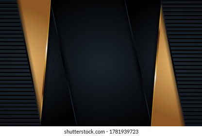 Lujoso fondo negro con dorado