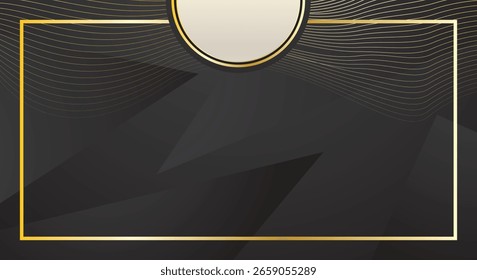 Lujoso fondo negro. El diseño de Vector conceptual de Premium puede usar certificado de elemento, Tarjeta de regalo, invitación, tarjeta de visita