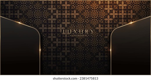 Luxurious Black and Gold Abstract Background for Royal Cards and Banners, Elegant Boutique Website Template with Rich Gold and Black Artwork, Opulent Mockup Design.