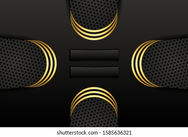 Luxurious black gold background  suitable for new year and others
