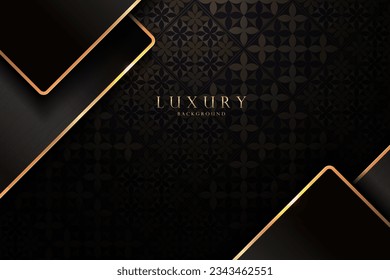 Luxurious Black and Gold Patterned Background, Elegant Artwork for Royal Cards, Banners, and Mockup Designs, Modern Design for Boutique Website Templates and Invitations