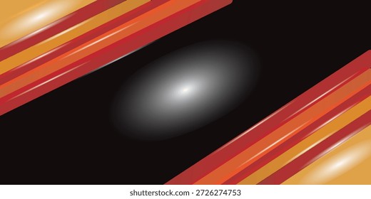 Luxurious black graphic background with elegant neon light highlight effect. Premium corporate abstract design template. Shiny white striped black background, abstraction. Dynamic certificate banner design.