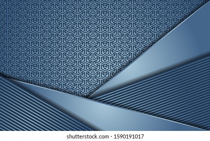 luxurious blue line abstract background