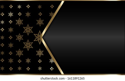 Luxurious Business Card Template vector illustration. Luxury golden elegant pattern,  Vintage fashion style. Design for greeting cards, Menu, Cover, Wallpaper or your idea.