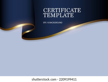 Luxurious certificate template, vector illustration