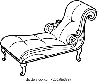 
Luxurious Chaise Lounge , 
Luxurious Chaise Lounge vector , 
Luxurious Chaise Lounge line art , 
Luxurious Chaise Lounge furniture