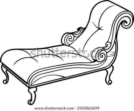
Luxurious Chaise Lounge , 
Luxurious Chaise Lounge vector , 
Luxurious Chaise Lounge line art , 
Luxurious Chaise Lounge furniture