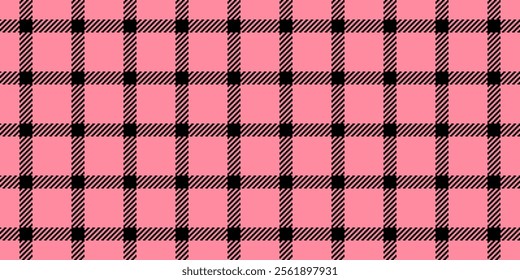 Luxurious check seamless plaid, book background fabric vector. Design tartan pattern texture textile in red and black colors palette.