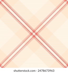 Luxurious check seamless texture, 20s plaid tartan background. Worldwide fabric textile vector pattern in old lace and light color.