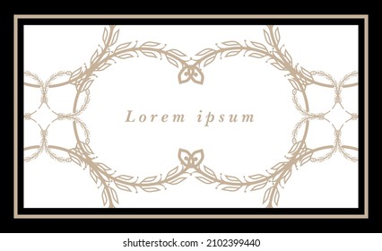 
Luxurious circular leaf background can be used for invitation card background or anything else.