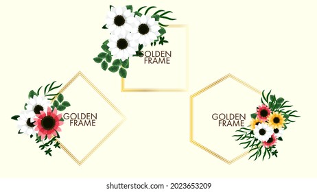 Luxurious colorful floral frames background with a vintage label. Vector illistration for greeting cards, wedding invitations, social media, sales, price, invites, decor