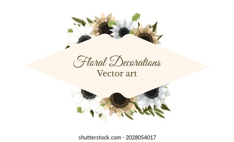 Luxurious colorful floral frames background with a vintage label. Vector illistration for greeting cards, wedding invitations, social media, sales, price, invites, decor