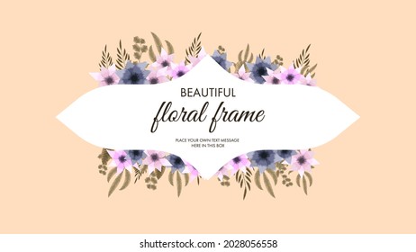Luxurious colorful floral frames background with a vintage label. Vector illistration for greeting cards, wedding invitations, social media, sales, price, invites, decor