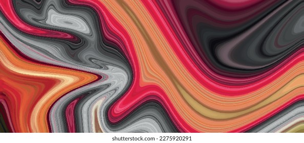 Luxurious colorful liquid marble surfaces design. Abstract pink acrylic pours liquid marble surface design.