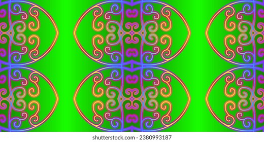 Luxurious colourful gradient modern Chinese oriental simple and aesthetic line art pattern for presentation template background 