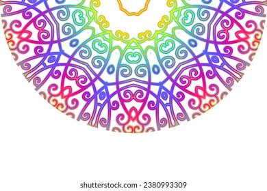 Luxurious colourful gradient modern Chinese oriental simple and aesthetic line art pattern for presentation template background 