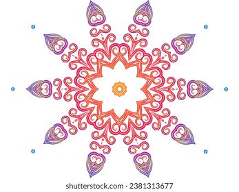 Luxurious colourful gradient modern Chinese oriental simple and aesthetic line art pattern for presentation template background 