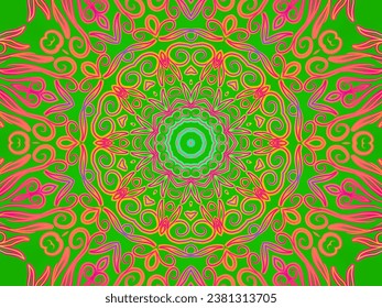 Luxurious colourful gradient modern Chinese oriental simple and aesthetic line art pattern for presentation template background 