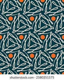 Luxurious contrast ornate seamless pattern. Vector illustration for print, fabric, cover, packaging, interior decor, blog decoration and other your projects.