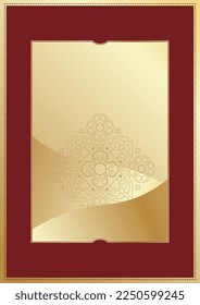 Luxurious cover template, square line art deco pattern. For placards, flyers, presentations and cards. Vintage design element. Chinese style. Japanese wind. Asia. European style.