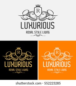 Luxurious Crest Logos Vector Template