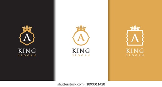 Lujosa colección de logotipos de la corona