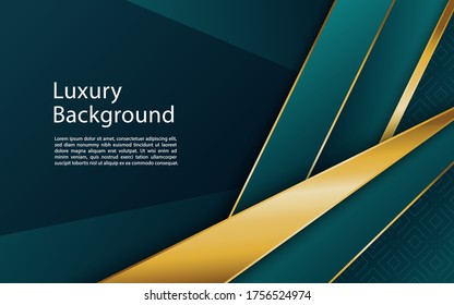 lujoso fondo oscuro y lujo de líneas doradas. elegante y moderno fondo.