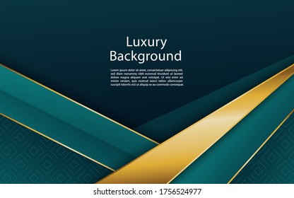 luxurious dark background and golden line luxury. elegant modern background.