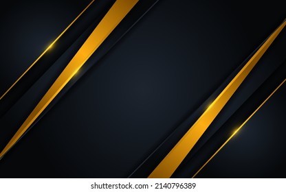 luxurious dark background with golden lines